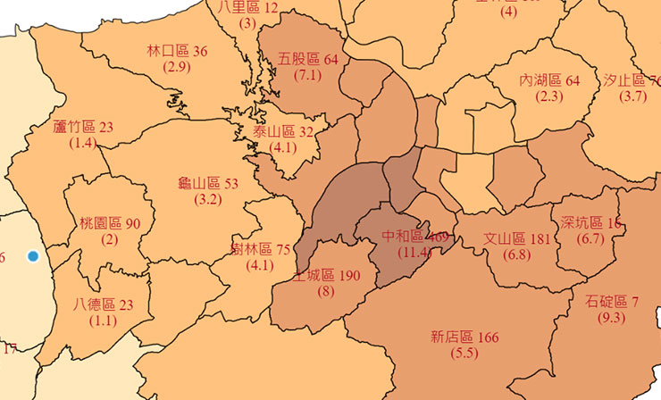 更直觀面對疫情：台灣 Covid-19 本土病例地圖以地理定位讓疫情「圖像化」！ - 阿祥的網路筆記本
