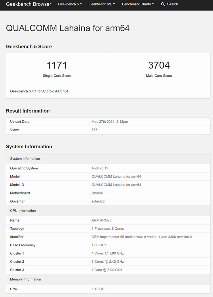 高通新款旗艦 SoC Snapdragon 888+ 跑分資訊在 GeekBench 上曝光！ - 阿祥的網路筆記本
