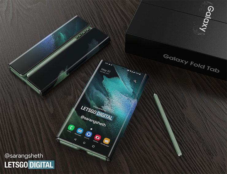 三摺疊、可前後凹摺的 Galaxy Z Fold Tab 專利曝光～展現平板電腦的未來樣貌！ - 阿祥的網路筆記本