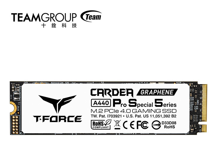 PS 5 容量擴增專用！十銓科技 T-FORCE CARDEA A440 Pro Special Series 專用 M.2 SSD，首見白色石墨烯散熱片散熱美型兼具！ - 阿祥的網路筆記本