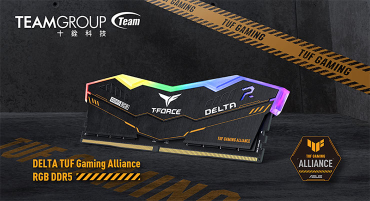 十銓科技 T-FORCE 與 ASUS TUF Gaming Alliance 聯名推出 DELTA RGB DDR5 電競記憶體！ - 阿祥的網路筆記本