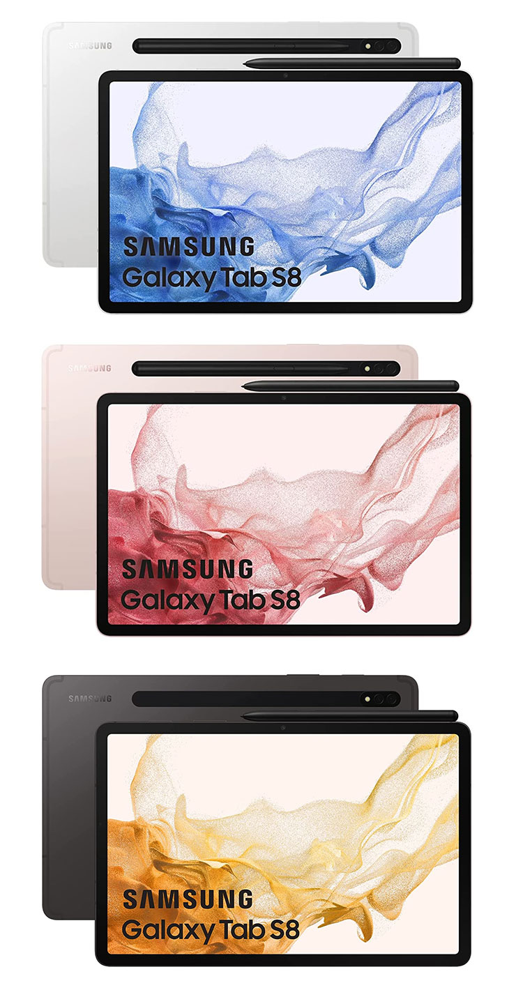 三星 Galaxy Tab S8 系列完全曝光！Amazon 義大利站一次公開三機照片與詳細規格！ - 阿祥的網路筆記本