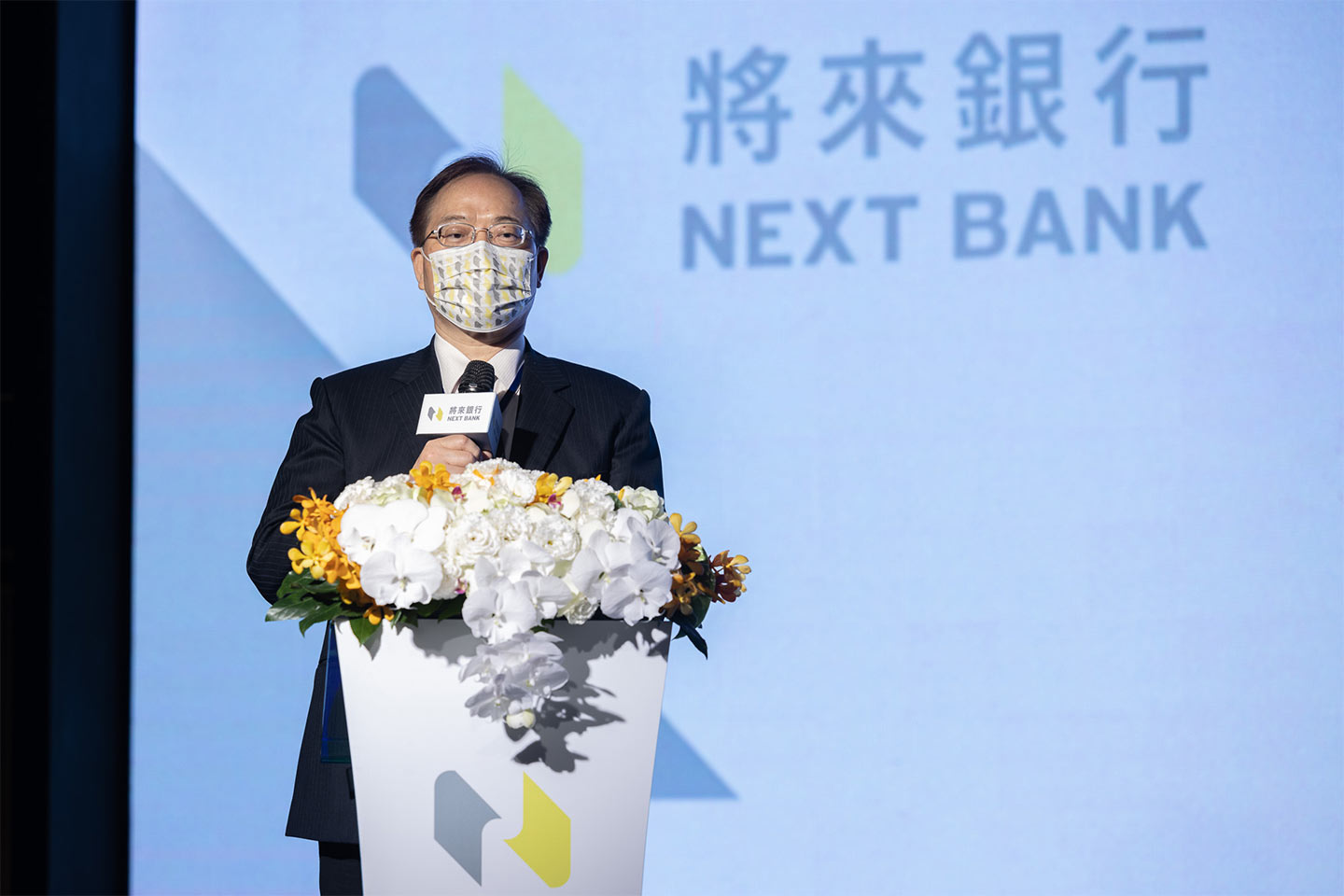 新聞照片-中華電信董事長謝繼茂以最大股東身分代表出席將來銀行開業記者會，表示將持續投入資源進行雙方合作，共同打造數位金融生態圈。