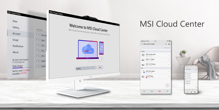 MSI Cloud Center：跨平台資料備份私有雲工具