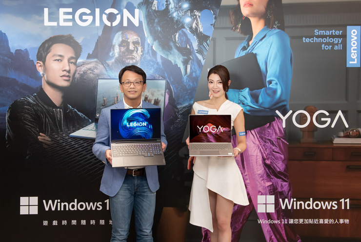 Lenovo全新Legion、IdeaPad Gaming 、Yoga系列筆電即日起在台上市，全系列搭載第12代Intel Core處理器