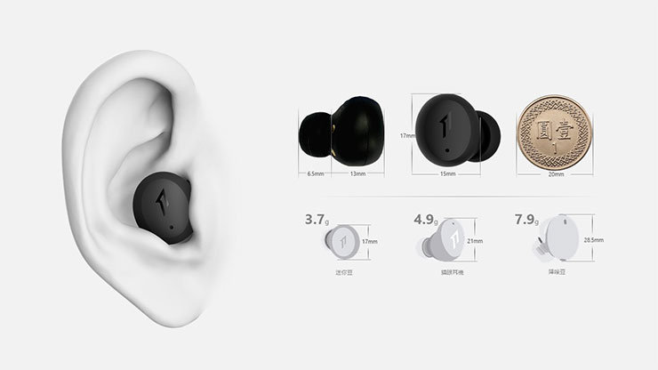 1MORE ComfoBuds Mini輕巧圓潤的外觀設計，耳機腔體僅 17x13mm，長時間佩戴也輕盈舒適。