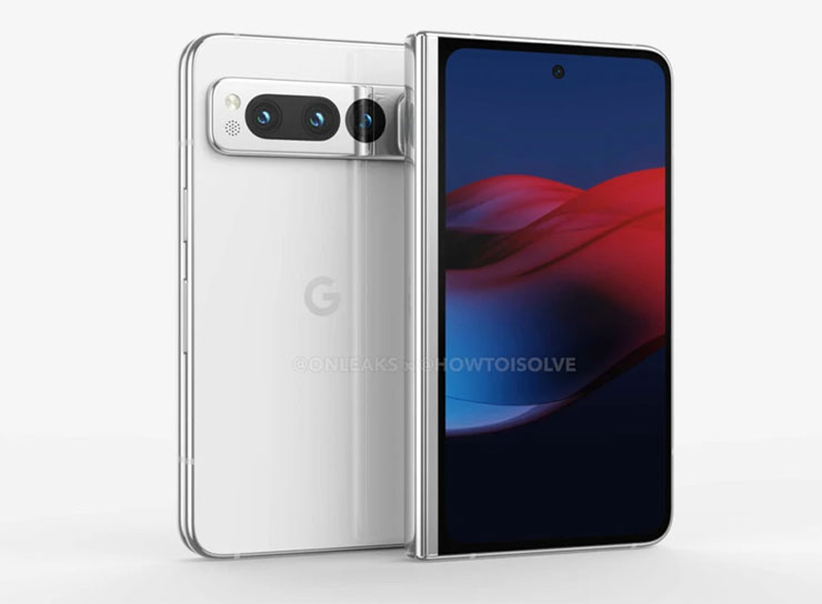 Google Pixel Fold 外型會更像 Oppo Find N 而非 Galaxy Z Fold! - 阿祥的網路筆記本 Pixel Fold 新版實機渲染圖像