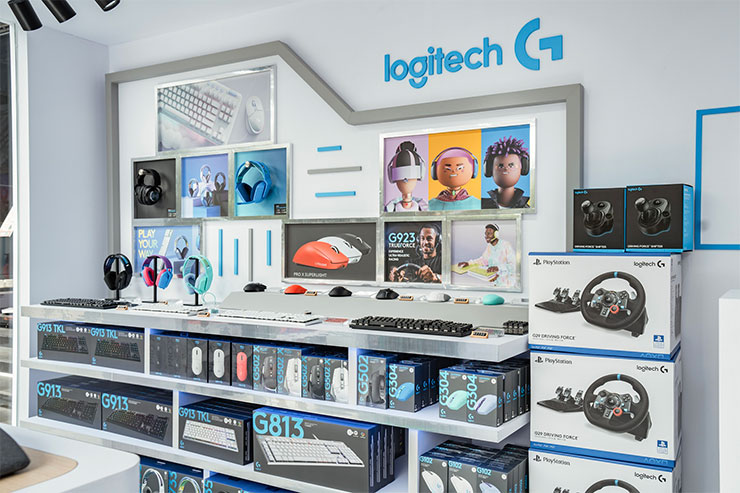 Logitech G產品展示區。
