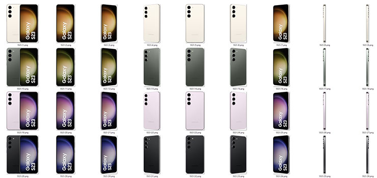 流出版三星 Galaxy S23 渲染圖集