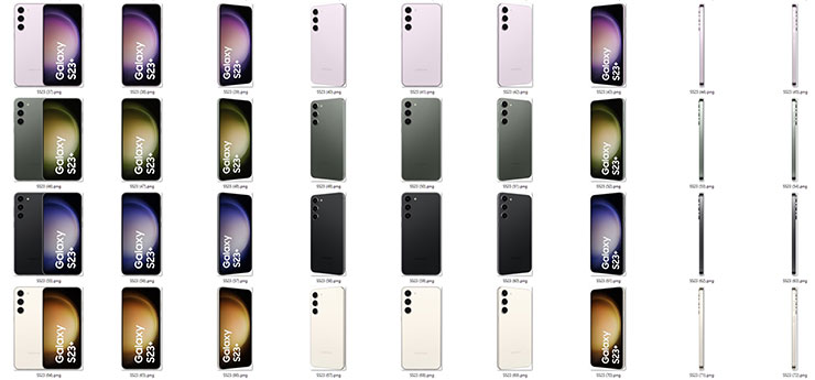 流出版三星 Galaxy S23+ 渲染圖集