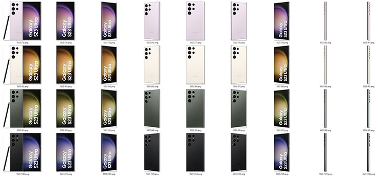 流出版三星 Galaxy S23 Ultra 渲染圖集