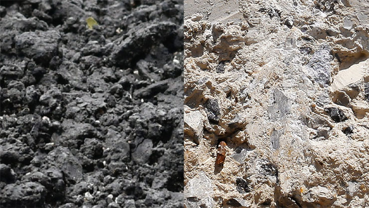 康寧官方確認三星 Galaxy S23 系列將是首個採用 Gorilla Glass Victus 2 玻璃的手機! - 阿祥的網路筆記本 康寧針對柏油(圖左)與混凝土(圖右)表面進行跌落測試