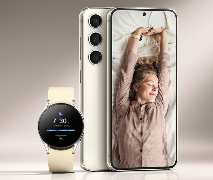 Galaxy S23 與 Galaxy S23 與 Galaxy Watch 5