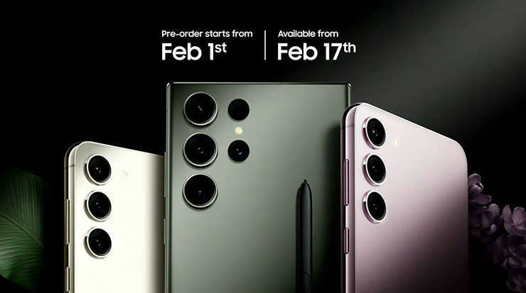 Galaxy S23 系列在全球部份市場於 2/1 開始預購，2/17 上市