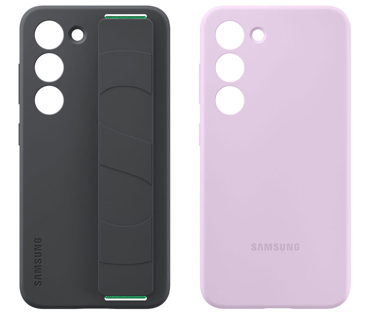 矽膠薄型保護殼-附指環帶（圖左）與矽膠薄型保護殼（圖右）