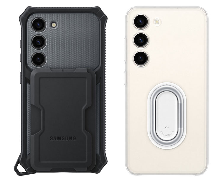 軍規型多功能保護殼（圖左）、透明多功能保護殼（圖右）