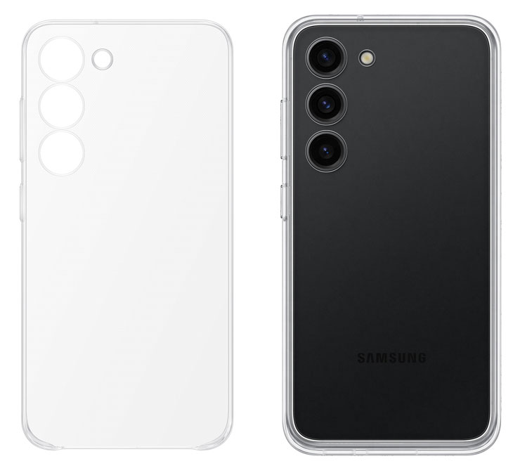 透明保護殼（圖左）、邊框背兩用保護殼（圖右）