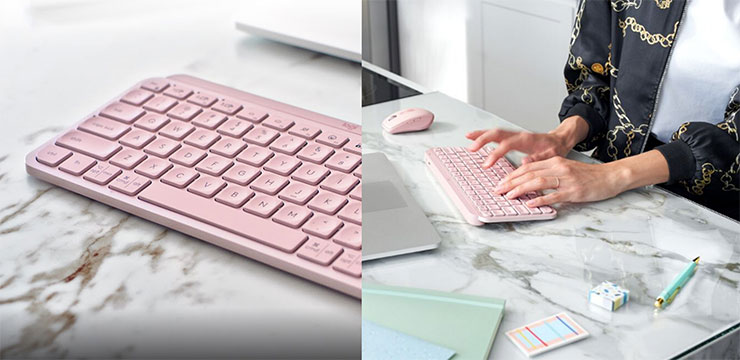 MX Keys Mini 無線智能鍵盤微凹鍵帽與精簡尺寸鍵盤設計，提供完美指尖回饋與符合人體工學的舒適輸入體驗。