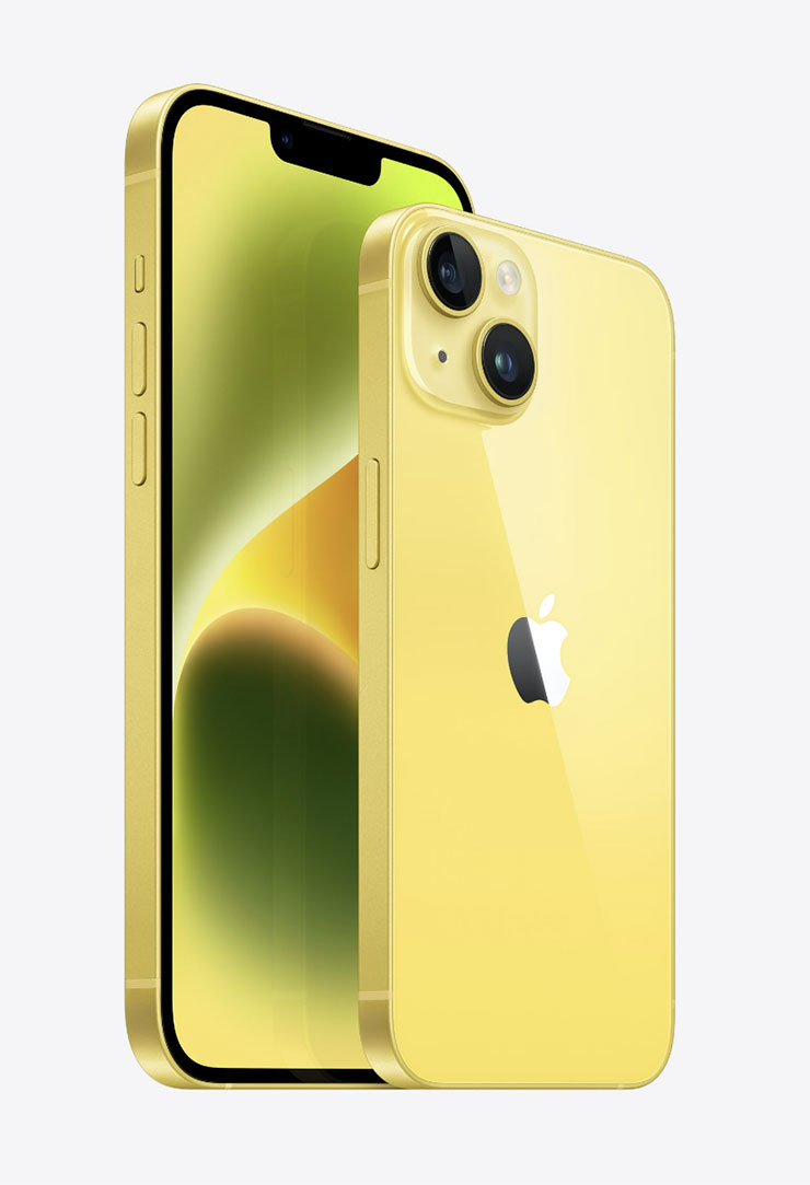 黃色新款 iPhone14、iPhone14 Plus