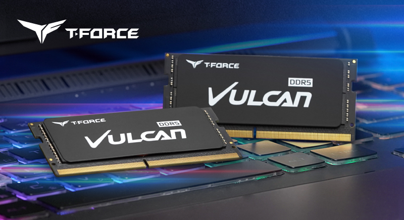 十銓科技推出電競筆電用 T-FORCE VULCAN SO-DIMM DDR5 記憶體，兼具 5200 MHz 高速效能與超薄石墨烯散熱片強化散熱！ - 阿祥的網路筆記本