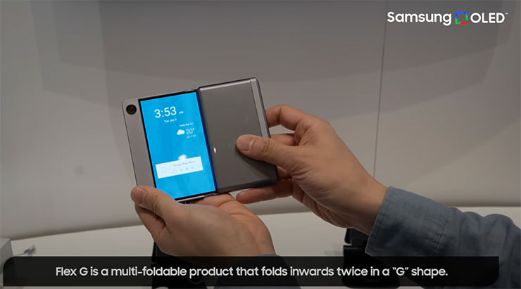 除了 Galaxy Z Fold5 與 Z Flip5,今年三星還將推出第三款摺疊機? - 阿祥的網路筆記本 Flex G 的手機型態