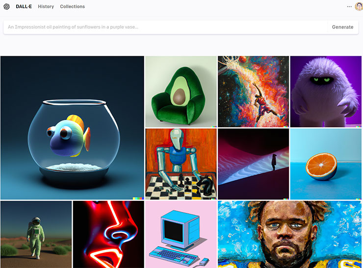 Image Creator from Microsoft Designer 功能實測:簡單好上手的 AI 圖像生成工具,下達指令就能獲取各類型圖片! - 阿祥的網路筆記本 DALL-E 的使用介面。