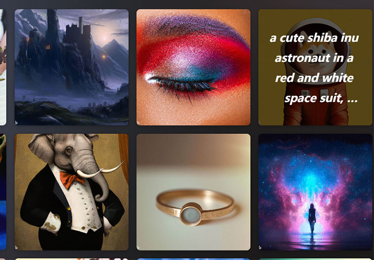 Image Creator from Microsoft Designer 功能實測:簡單好上手的 AI 圖像生成工具,下達指令就能獲取各類型圖片! - 阿祥的網路筆記本 滑鼠遊標移到影像上也能看到指令。