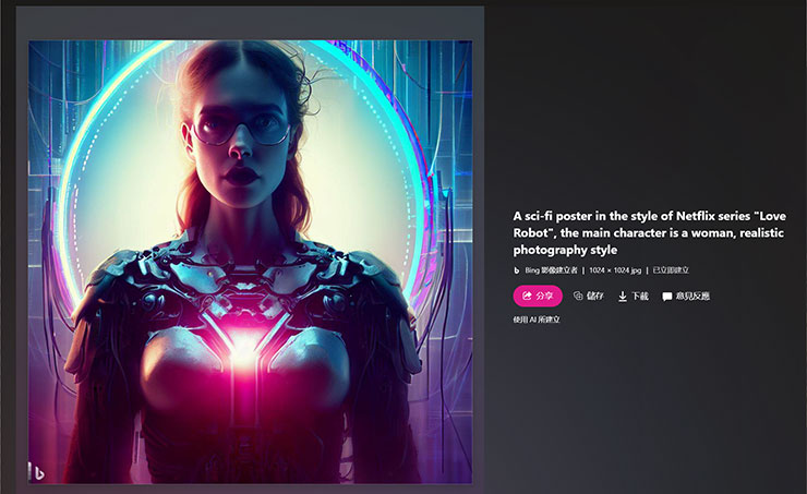 Image Creator from Microsoft Designer 功能實測:簡單好上手的 AI 圖像生成工具,下達指令就能獲取各類型圖片! - 阿祥的網路筆記本 我們也可以直接指定影像風格符合特定電影、影視作品的風格。