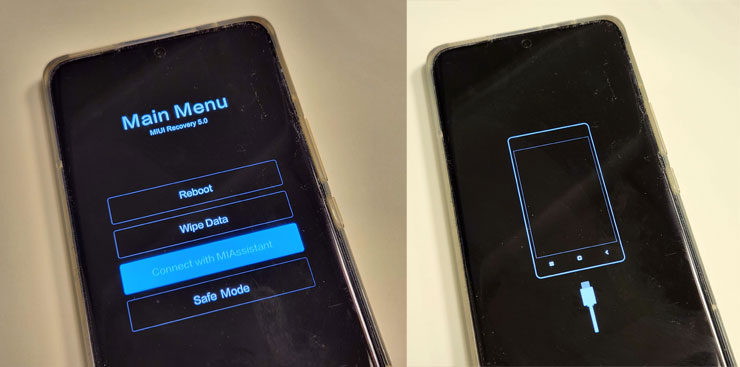 <strong>手機解鎖神器!iToolab UnlockGo 安卓版實測心得,螢幕鎖定碼、Google 密碼與 FRP 鎖定問題一次解決!</strong> - 阿祥的網路筆記本 進入恢復模式後,選擇Connect With MiAssistant。