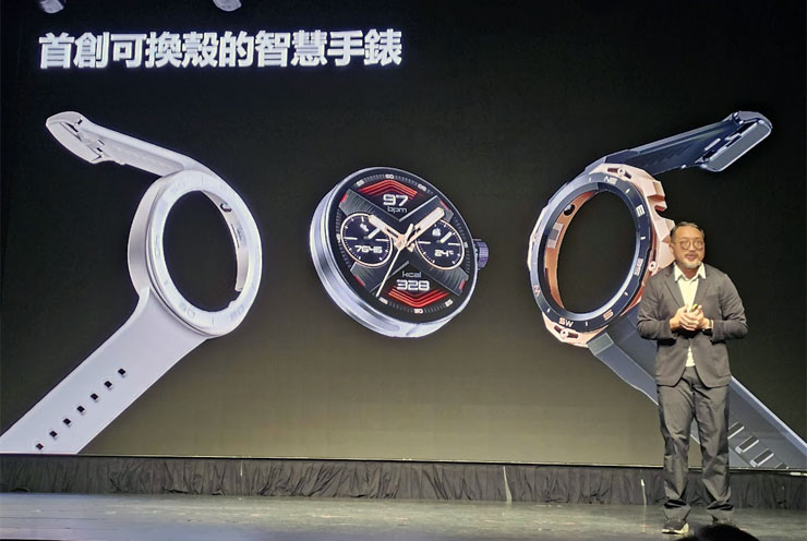 HUAWEI 春季新品陣容強!智慧手錶有黑科技,真無線耳機重低音強襲,4G CPE3 路由器免施工安裝更有彈性! - 阿祥的網路筆記本 HUAWEI WATCH GT Cyber 輕鬆拆卸錶的機芯,快速更換不同風格的外殼