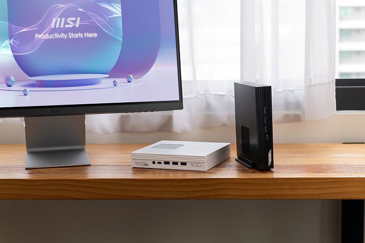 迷你主機當道!微星「Cubi 5」與「PRO DP10」打造 3 招超靈活商務工作術 - 阿祥的網路筆記本 PRO DP10 13M 提供黑、白雙色款式,並能依照實際需求以平躺橫置或縱向站立的方式來擺放。