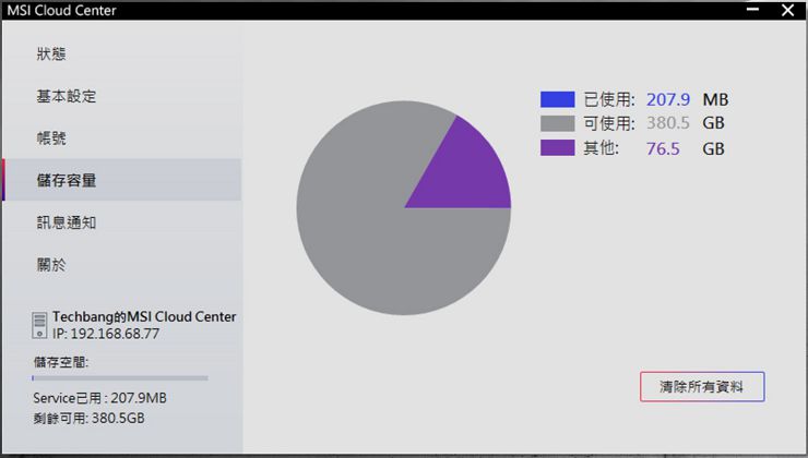 迷你主機當道!微星「Cubi 5」與「PRO DP10」打造 3 招超靈活商務工作術 - 阿祥的網路筆記本 透過電腦中的 MSI Cloud Center 我們也能看到目前儲存空間使用的狀況。