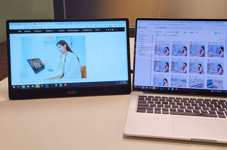 體積纖薄、重量極輕的 MSI PRO MP161 ，具備優異的攜帶性，能成為商務人士在筆電使用時建構雙螢幕環境的最佳利器！