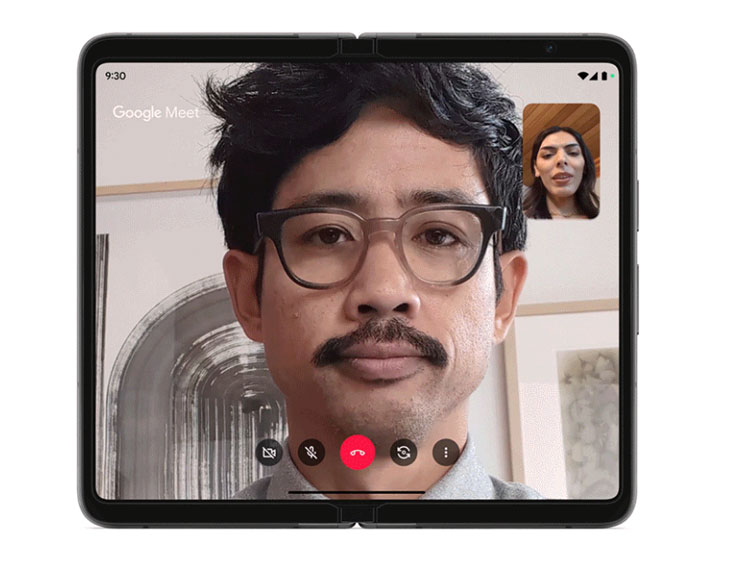 Pixel Fold 展開後的內螢幕