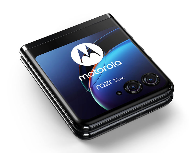 外螢幕比 Galaxy Z Flip5 還大?moto Razer 40 Ultra 將帶來「全面屏」設計? - 阿祥的網路筆記本 moto Razr 40 Ultra 外觀渲染圖,外螢幕真的超級大