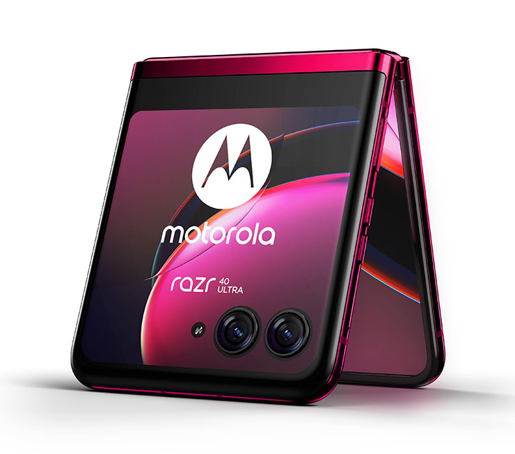 外螢幕比 Galaxy Z Flip5 還大?moto Razer 40 Ultra 將帶來「全面屏」設計? - 阿祥的網路筆記本 moto Razr 40 Ultra 外觀渲染圖,外螢幕真的超級大