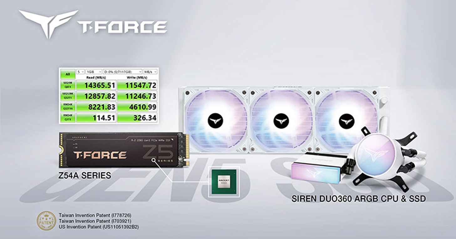 T-FORCE Z54A SSD 系列與 InnoGrit Corporation 強強攜手，打造 PCIe Gen5 極速 14,000 MB/s 的高效體驗！ - 阿祥的網路筆記本