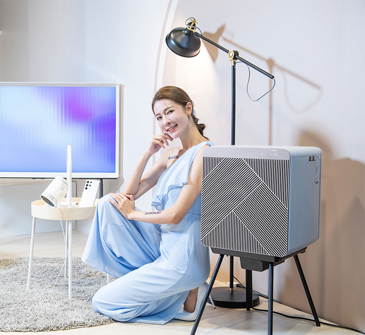 BESPOKE設計品味系列美型無風智慧清淨機，享受徹底高效淨化