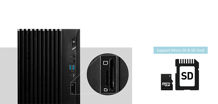 MSI 推出 NVIDIA Studio 認證商務主機 PRO DP180,主打高效多工! - 阿祥的網路筆記本 內建讀卡機與加密設計