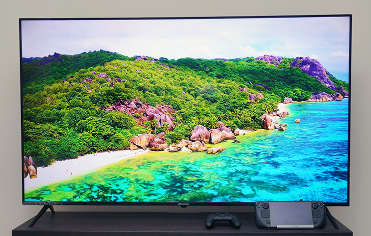 山水 4K QLED 量子智慧聯網電視開箱實測:QLED 顯色、4K HDR 與 Google 認證 Android TV 系統一次滿足!價格平易近人超驚喜! - 阿祥的網路筆記本 山水 4K QLED 量子智慧聯網電視也具備量子點顯色技術的 QLED 面板,色彩呈現的豐富度與飽和度自然不在話下。