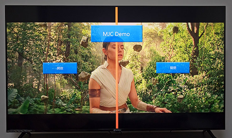 山水 4K QLED 量子智慧聯網電視開箱實測:QLED 顯色、4K HDR 與 Google 認證 Android TV 系統一次滿足!價格平易近人超驚喜! - 阿祥的網路筆記本 畫面設定也能開啟局部預覽,直接比較一下選項開啟前後的差異,這功能蠻方便的!