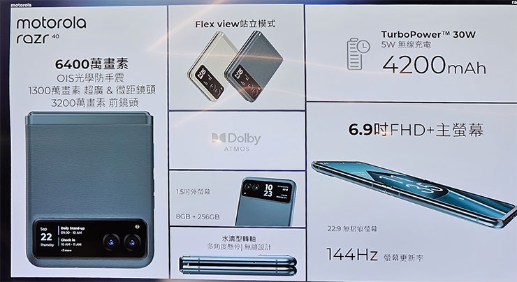 Motorola Razr 40 產品特色一覽