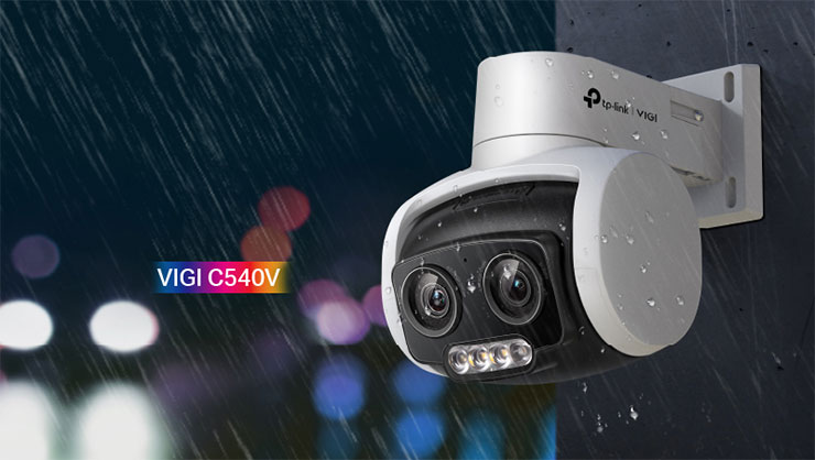 全面守護店家安全!TP-Link VIGI 商用攝影機全新登場! - 阿祥的網路筆記本 TP-Link VIGI C540V借助大光圈鏡頭、高靈敏感測器與4倍補光燈,即使在漆黑的環境下也能捕捉全彩細緻的影像。