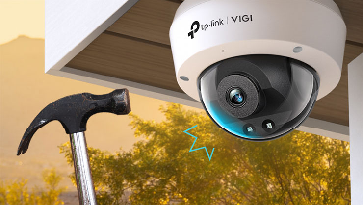 全面守護店家安全!TP-Link VIGI 商用攝影機全新登場! - 阿祥的網路筆記本 VIGI C240與VIGI C240I外型採用球型設計,其堅固外殼通過IK10防撞防破壞設計,可抵抗破壞行為