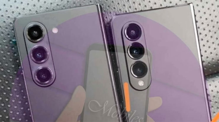 疑似 Galaxy Z Fold 5 實機背面，設計基本上與現在的 Z Fold 4 相同