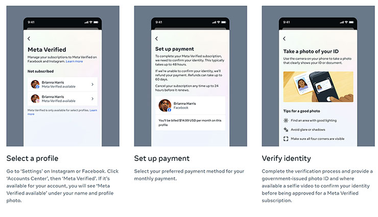 Meta 驗證來了!Facebook 與 Instagram 雙平台訂閱驗證服務,付了保護費觸及率會增加嗎? - 阿祥的網路筆記本 Meta 驗證申請說明