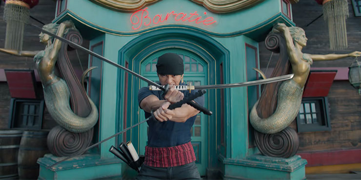 《航海王真人版》索隆的三刀流也有還原