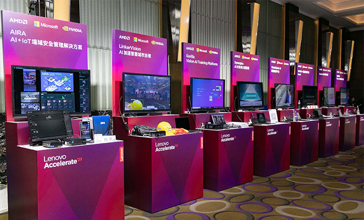 2023 Lenovo TW Accelerate 通路展望大會鎖定「AI商機」助力台灣企業數位轉型! - 阿祥的網路筆記本 Lenovo 攜手ISV(獨立軟體供應商)展出台灣AI新創視覺運算技術與數據應用,推動企業IT部門發揮最大技術潛力,達成業務目標。