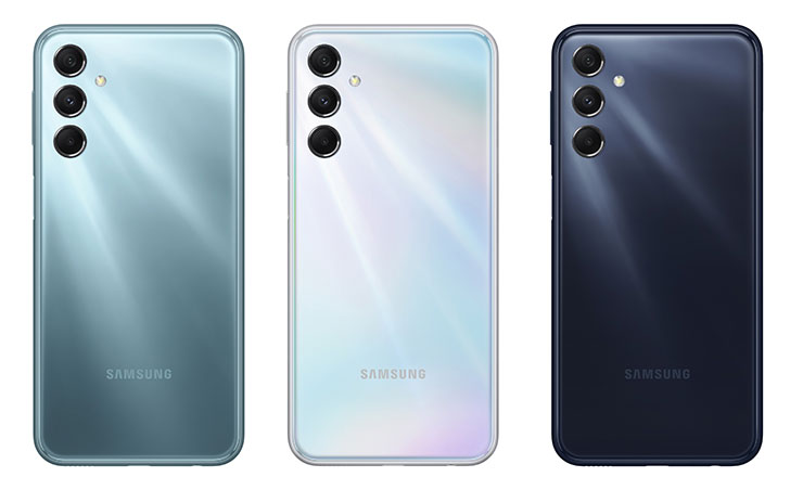 Galaxy M34 5G 推出三款顏色：星澤藍、星空銀、深湖藍