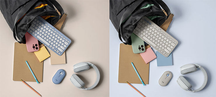 Pebble 2 Combo鵝卵石無線鍵鼠組推出季節限定色迷霧灰、午夜藍兩色款，展現年輕世代自我風格隨行定義